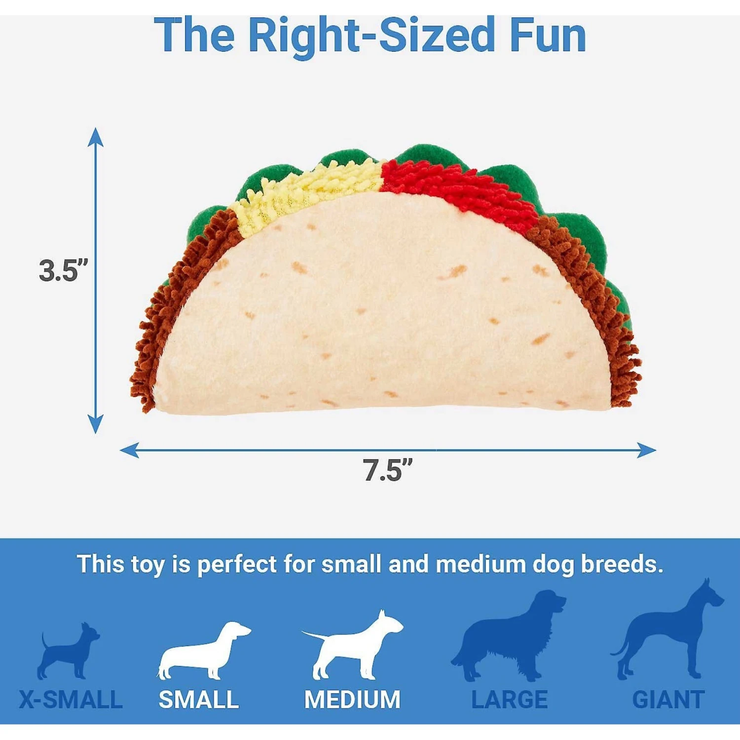 Frisco Pizza Slice Plush Squeaky Dog Toy & Frisco Taco Plush Squeaky Dog Toy 8 Frisco Pizza Slice Plush Squeaky Dog Toy & Frisco Taco Plush Squeaky Dog Toy - Image 6