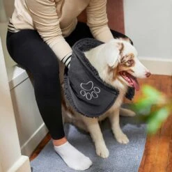 Frisco Microfiber Chenille Shammy Towel & Frisco Microfiber Chenille Paw Print Dog & Cat Mat, Dark Gray 15 Frisco Microfiber Chenille Shammy Towel & Frisco Microfiber Chenille Paw Print Dog & Cat Mat, Dark Gray -Frisco 303468 PT4. AC SS1800 V1623067964