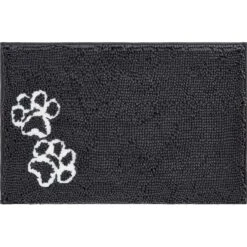 Frisco Microfiber Chenille Shammy Towel & Frisco Microfiber Chenille Paw Print Dog & Cat Mat, Dark Gray 16 Frisco Microfiber Chenille Shammy Towel & Frisco Microfiber Chenille Paw Print Dog & Cat Mat, Dark Gray -Frisco 303468 PT5. AC SS1800 V1623034648