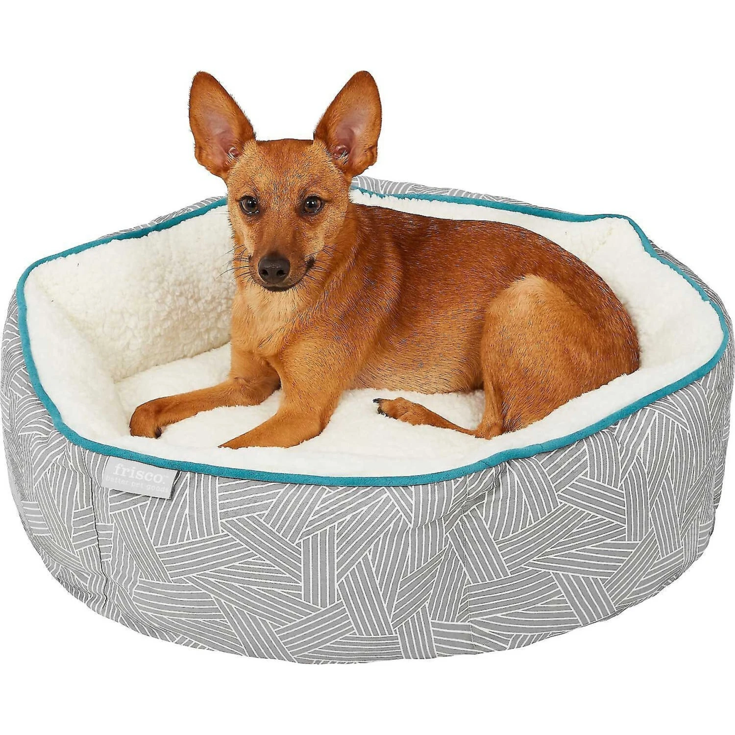 Frisco Sherpa Dog & Cat Blanket & Frisco Sherpa Hexagon Bolster Cat & Dog Bed 7 Frisco Sherpa Dog & Cat Blanket & Frisco Sherpa Hexagon Bolster Cat & Dog Bed - Image 5