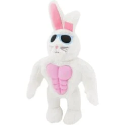 New Release 21 Frisco Easter Bunny Muscle Plush Squeaky Dog Toy