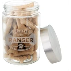 Frisco "Doggie Treats" Glass Personalized Treat Jar With Lid, 5 Cup, 40oz 10 Frisco "Doggie Treats" Glass Personalized Treat Jar With Lid, 5 Cup, 40oz -Frisco 309520 PT3. AC SS1800 V1645206087