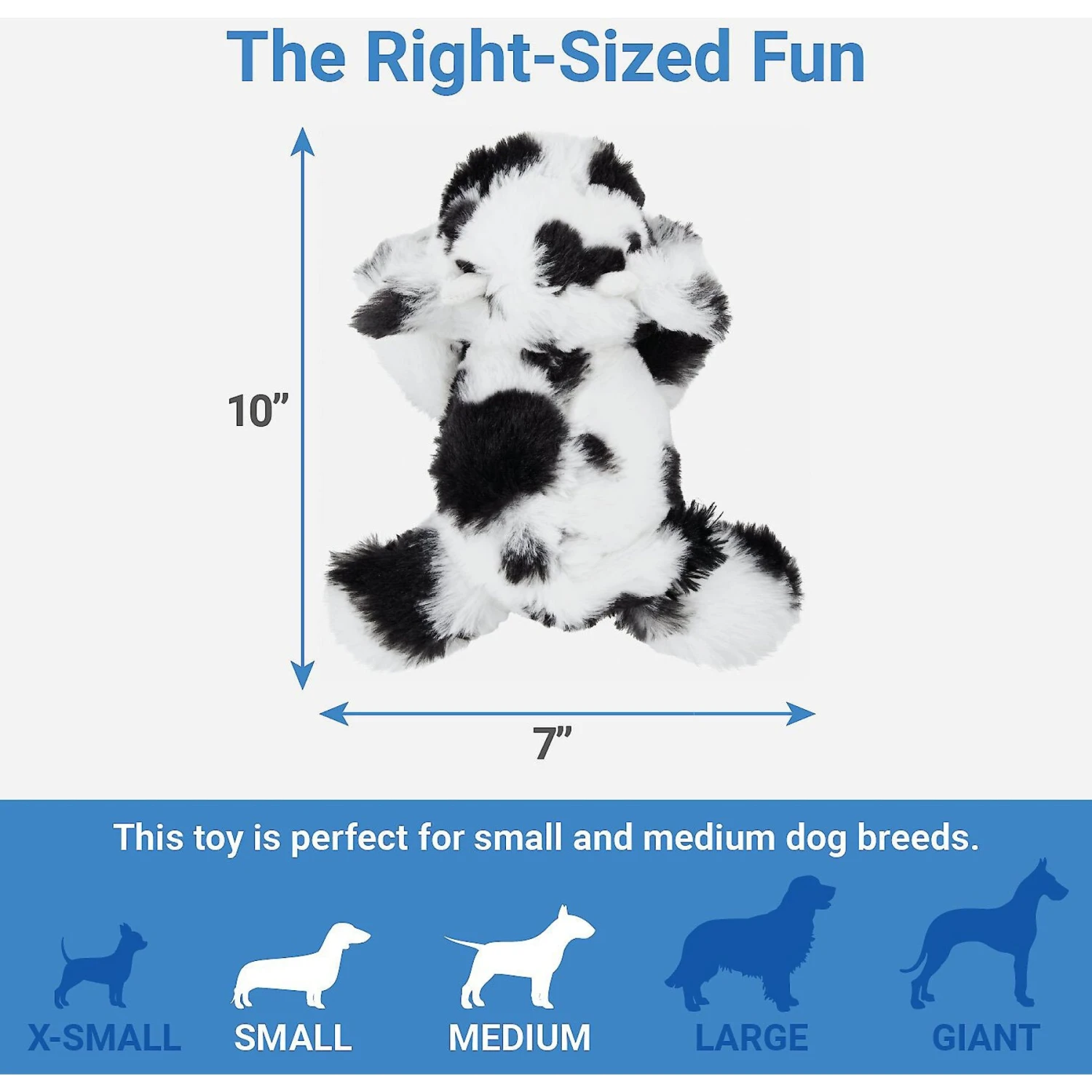 Frisco Cow Plush Squeaky Dog Toy & Playology Scented Dual Layer Ring Dog Toy 5 Frisco Cow Plush Squeaky Dog Toy & Playology Scented Dual Layer Ring Dog Toy - Image 3