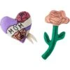Frisco Mother's Day Rose & Heart Plush Squeaky Dog Toy, 2 Count 2 Frisco Mother's Day Rose & Heart Plush Squeaky Dog Toy, 2 Count -Frisco 327033 MAIN. AC SS1800 V1646947865