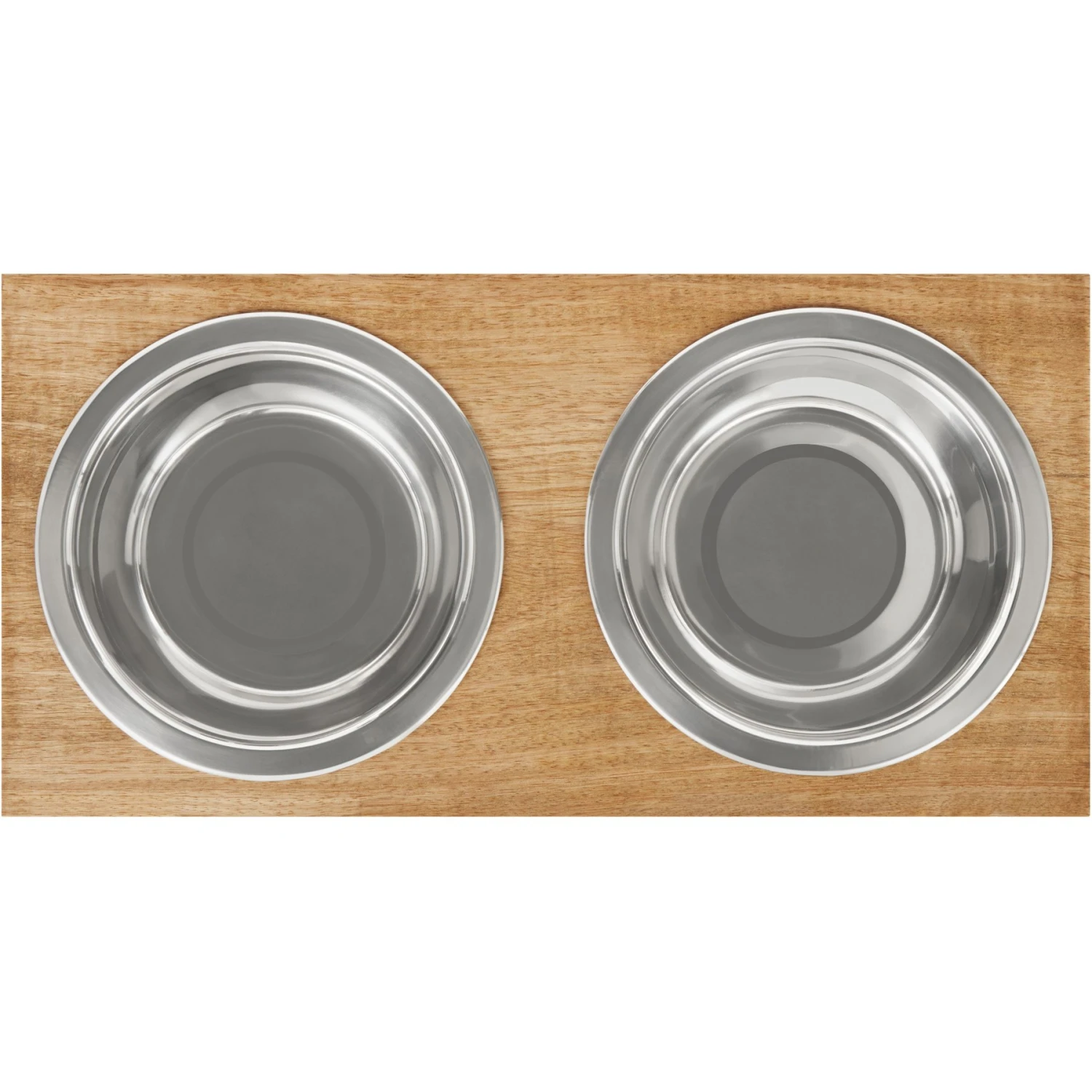 Frisco Premium Wood Elevated Stainless Steel Double Diner Dog & Cat Bowl 6 Frisco Premium Wood Elevated Stainless Steel Double Diner Dog & Cat Bowl - Image 4