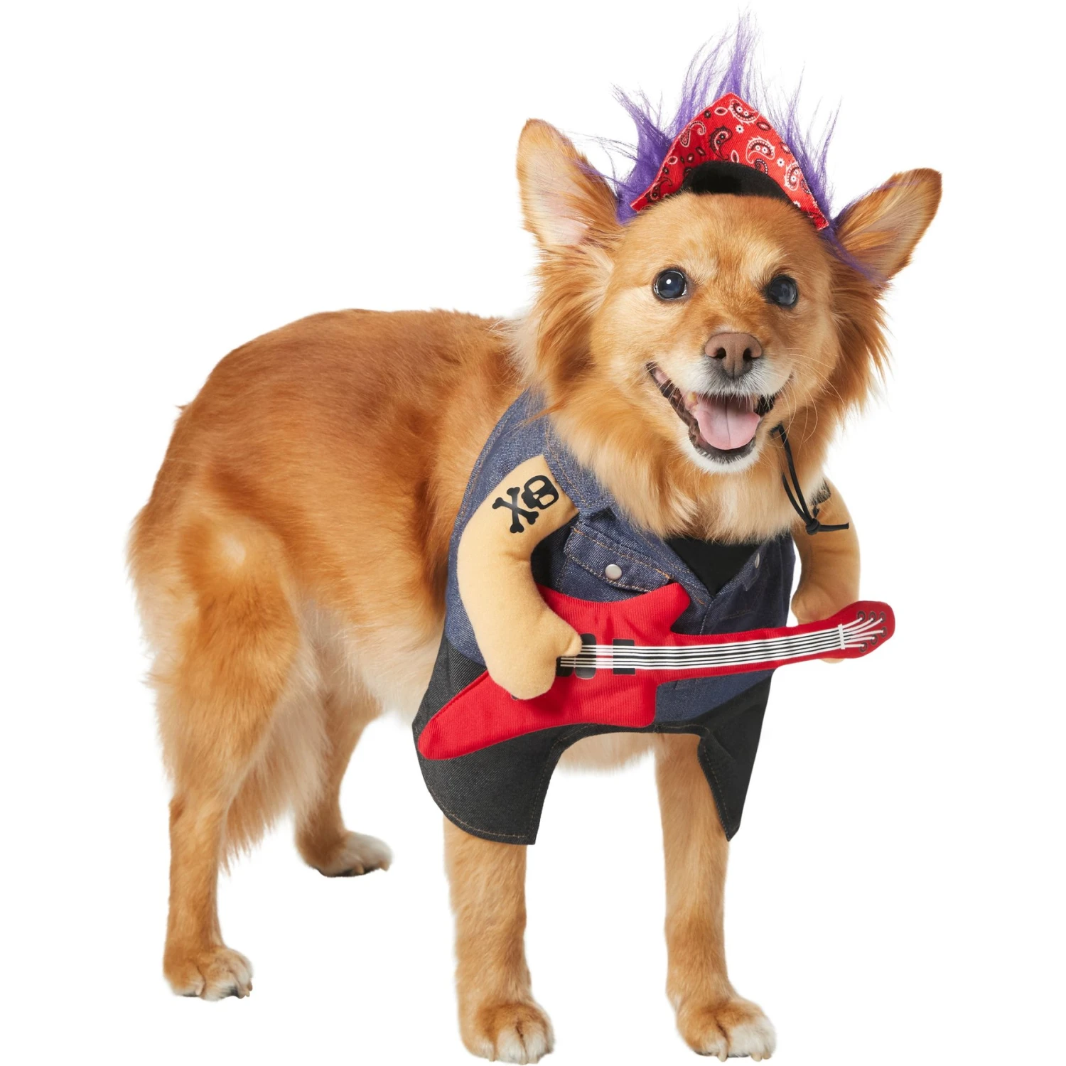 Frisco Front Walking Punk Rocker Dog & Cat Costume 6 Frisco Front Walking Punk Rocker Dog & Cat Costume - Image 4