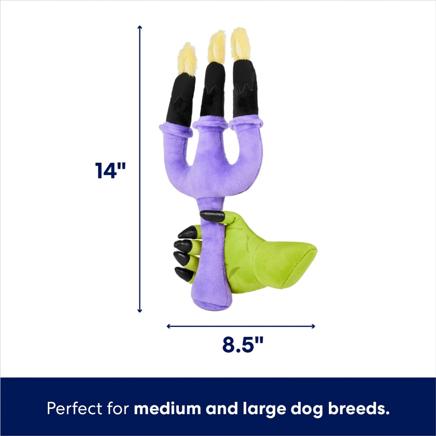 Frisco Halloween Candelabra Plush Squeaky Dog Toy 4 Frisco Halloween Candelabra Plush Squeaky Dog Toy - Image 2