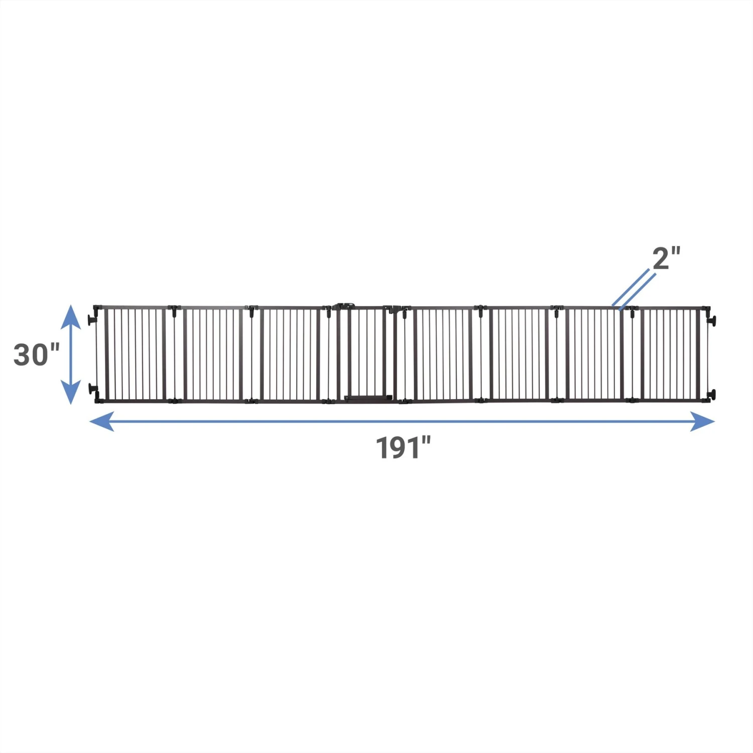 Frisco Wood & Metal 8-Panel Configurable Gate & Playpen 4 Frisco Wood & Metal 8-Panel Configurable Gate & Playpen - Image 2