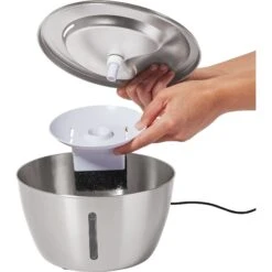 Frisco Stainless Steel Heart Dog & Cat Fountain 12 Frisco Stainless Steel Heart Dog & Cat Fountain -Frisco 355816 PT3. AC SS1800 V1665174172