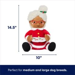 Frisco Holiday Mrs. Claus Plush Squeaky Dog Toy 8 Frisco Holiday Mrs. Claus Plush Squeaky Dog Toy -Frisco 360917 PT1. AC SS1800 V1695046094