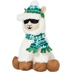 Frisco 43 Frisco Holiday Fa La La Llama Plush Squeaky Dog Toy