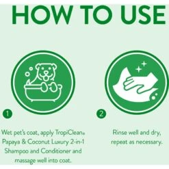 TropiClean Luxury 2 In 1 Papaya & Coconut Pet Shampoo & Conditioner & Frisco Cat & Dog Bristle Brush 13 TropiClean Luxury 2 In 1 Papaya & Coconut Pet Shampoo & Conditioner & Frisco Cat & Dog Bristle Brush -Frisco 575094 PT3. AC SS1800 V1657660395