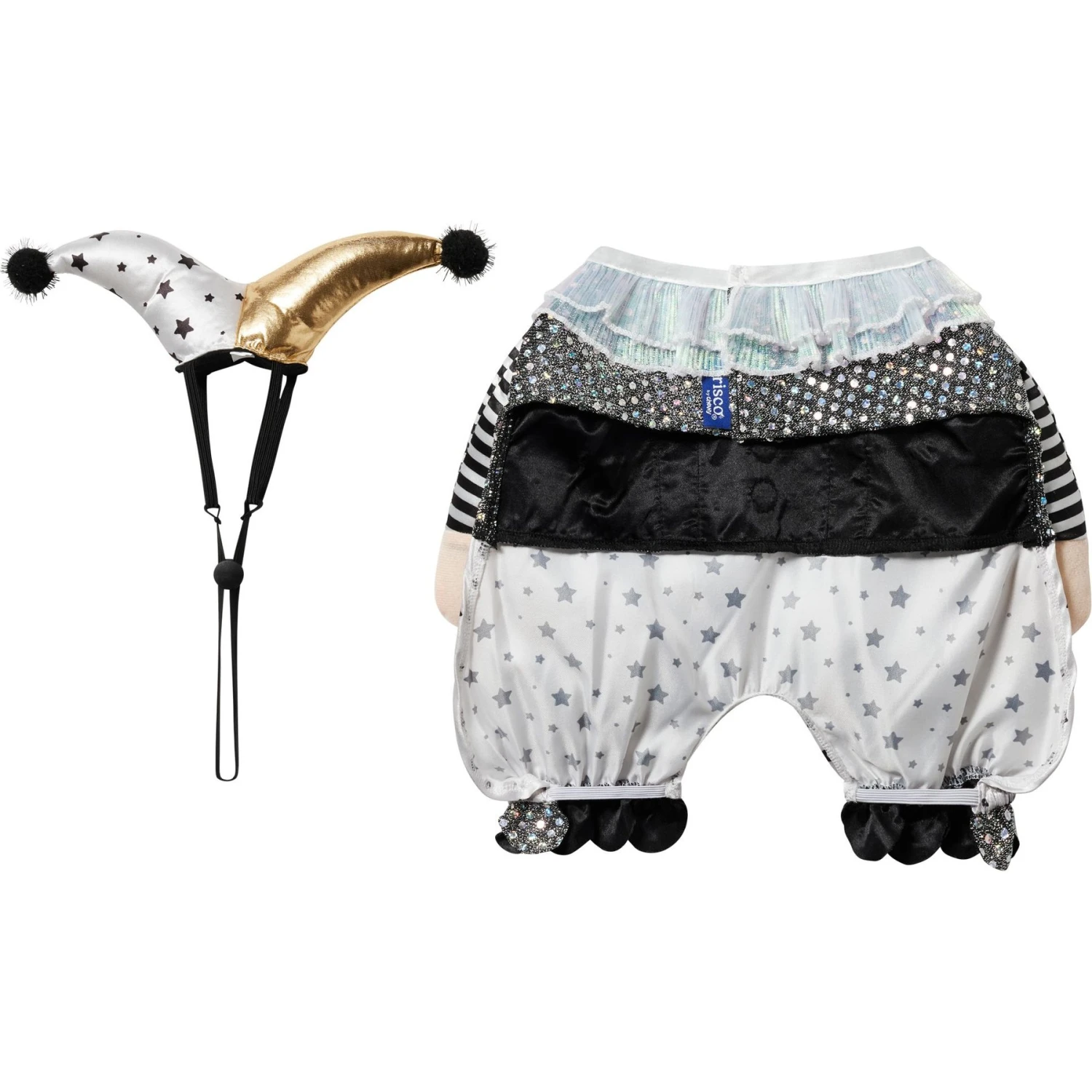 Frisco Front Walking Glitter Clown Dog & Cat Costume 8 Frisco Front Walking Glitter Clown Dog & Cat Costume - Image 6