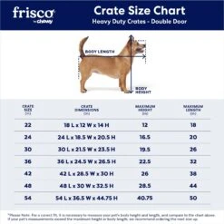 Frisco XX-Large Heavy Duty Double Door Wire Dog Crate, 54 Inch 11 Frisco XX-Large Heavy Duty Double Door Wire Dog Crate, 54 Inch -Frisco 97489 PT2. AC SS1800 V1667859374