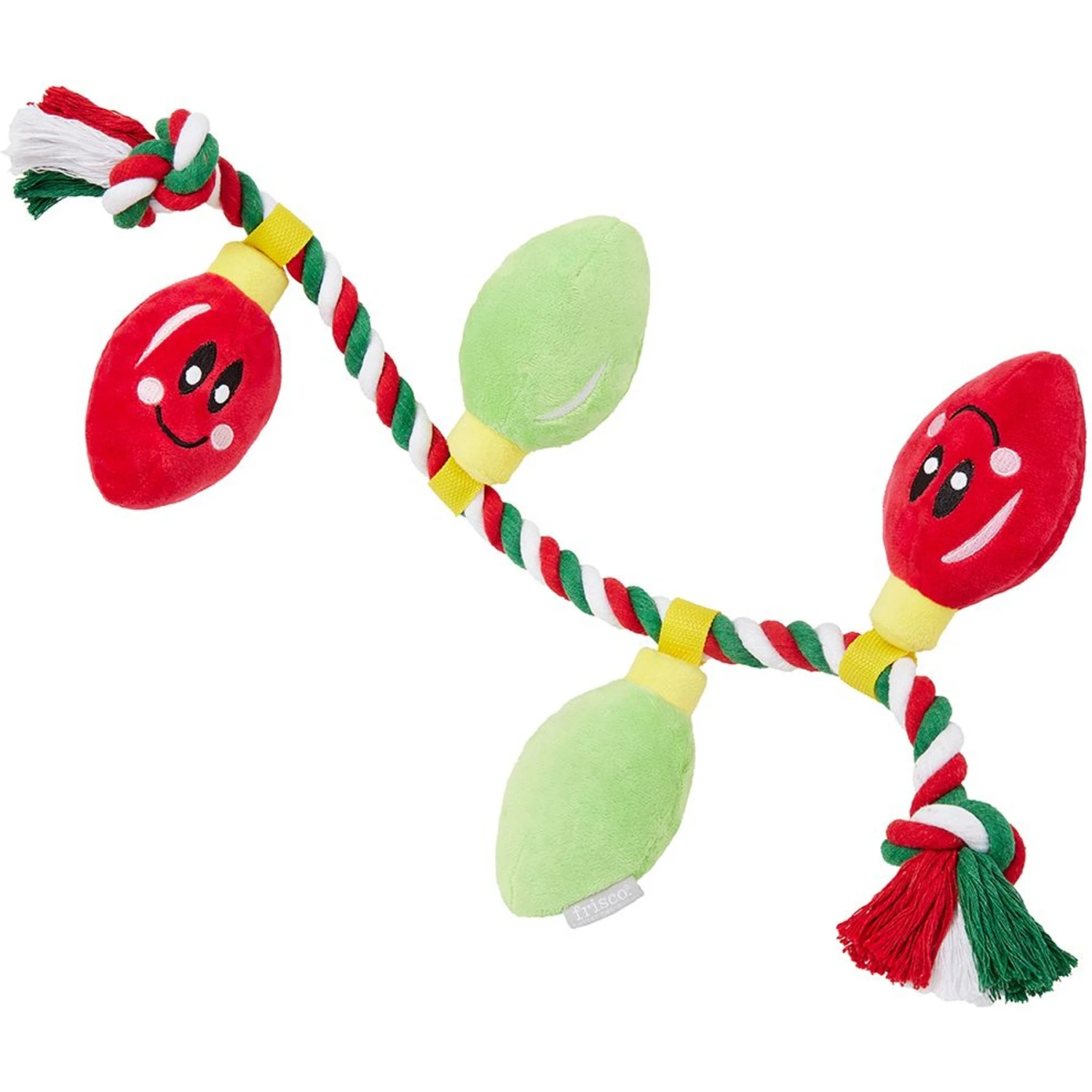 Frisco Holiday Santa's Helpers Plush Squeaky Dog Toy, 3 Count & Frisco Holiday Lights Plush With Rope Squeaky Dog Toy 7 Frisco Holiday Santa's Helpers Plush Squeaky Dog Toy, 3 Count & Frisco Holiday Lights Plush With Rope Squeaky Dog Toy - Image 5